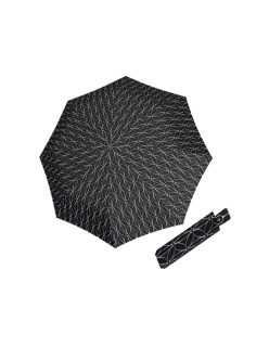 Fiber Magic Black&White Rings - dámský plně automatický deštník