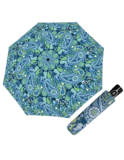 Fiber Magic Paisley blue – dámský plně automatický deštník