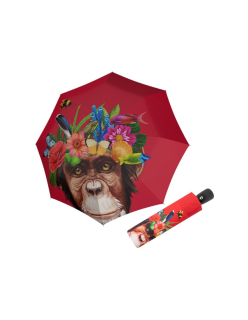 Modern Art Magic Flower Monkey - dámský plně automatický deštník