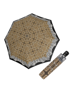Fiber Magic Leopardo satin - dámský plně automatický deštník