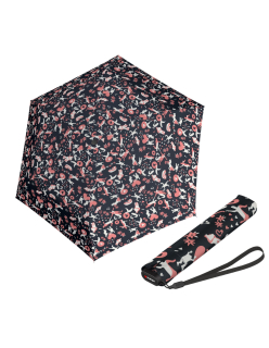 Knirps US.050 ultra light slim manual embracing black - lehký dámský skládací plochý deštník