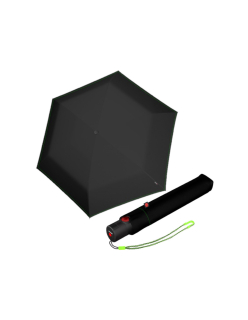 KNIRPS U.200 NEON BLACK - elegantní dámský plně automatický deštník
