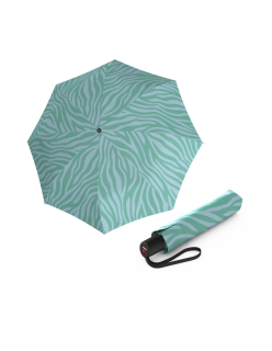 KNIRPS A.200 MEDIUM DUOMATIC Zebra Mint - elegantní dámský plnoautomatický deštník
