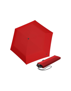 KNIRPS AS.050 SLIM SMALL RED - lehký dámský skládací plochý deštník